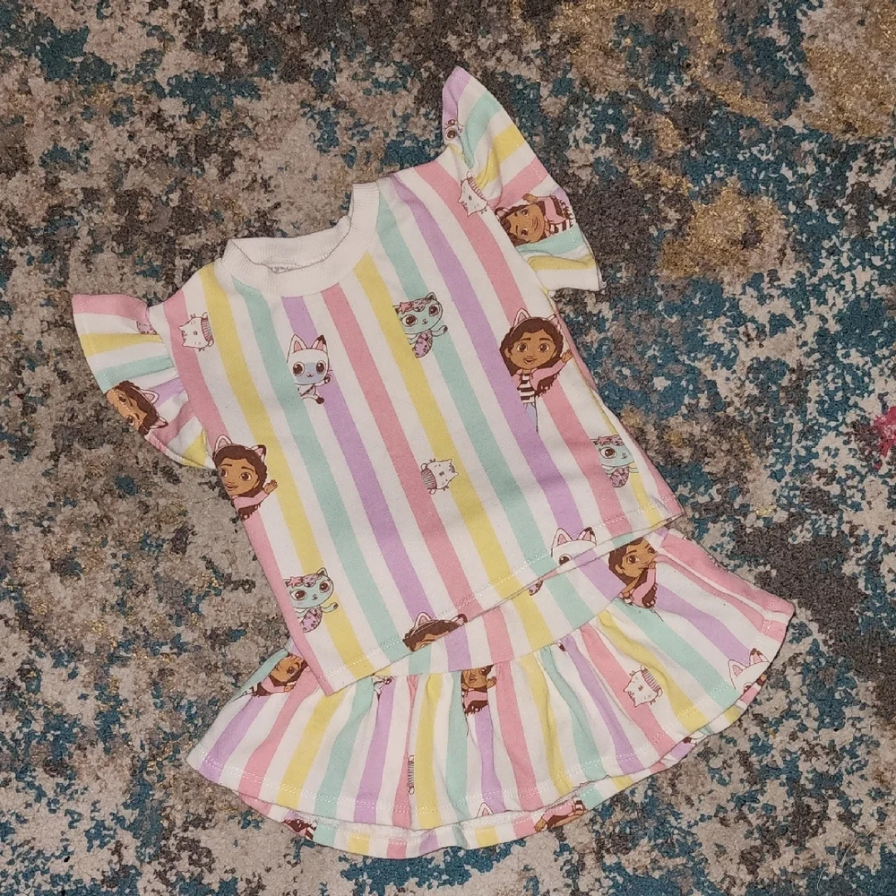 NWOT Gabbys Dollhouse 2 Pc Toddler Skirt Set Size 18 Months - Picture 2 of 13